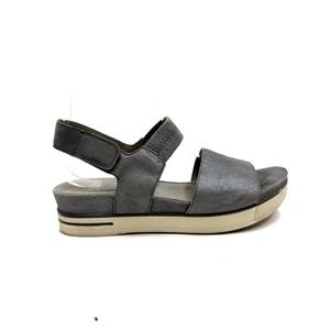Eileen Fisher | Somer Sport Platform‎ Metallic Suede Sandal Size 7.5